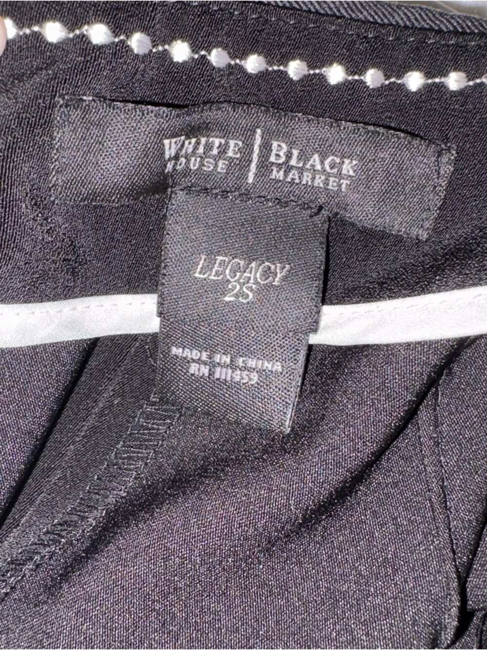White House Black Market Women’s Black “Legacy” Wide-Leg Dress Pants - Picture 7 of 9
